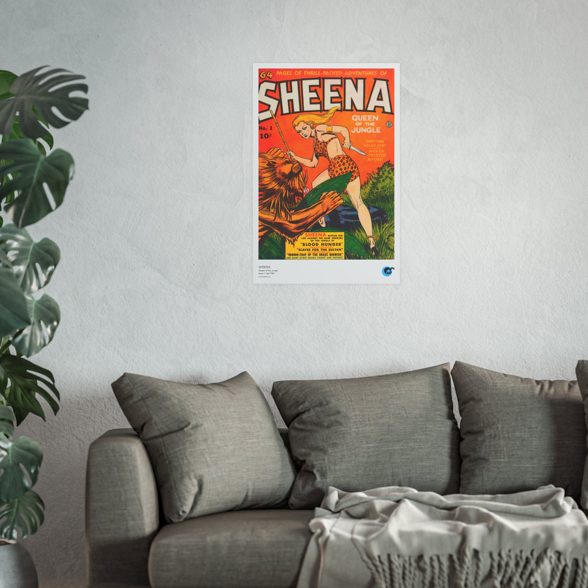 Sheena 1 Cover Golden Age Poster