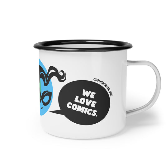 Masked Vigilante We Love Comics ComicBooked! Enamel Camp Cup
