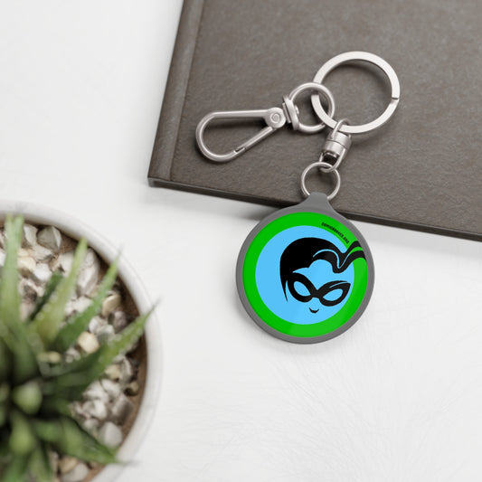 Green Masked Vigilante ComicBooked! Key Ring Tag