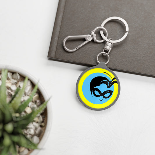 Yellow Masked Vigilante ComicBooked! Key Ring Tag