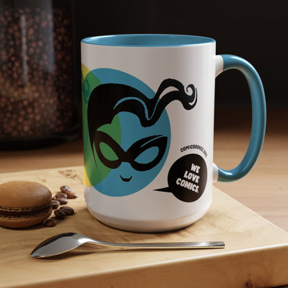 Masked Vigilante We Love Comics ComicBooked! Mug - 8 Colorful Options