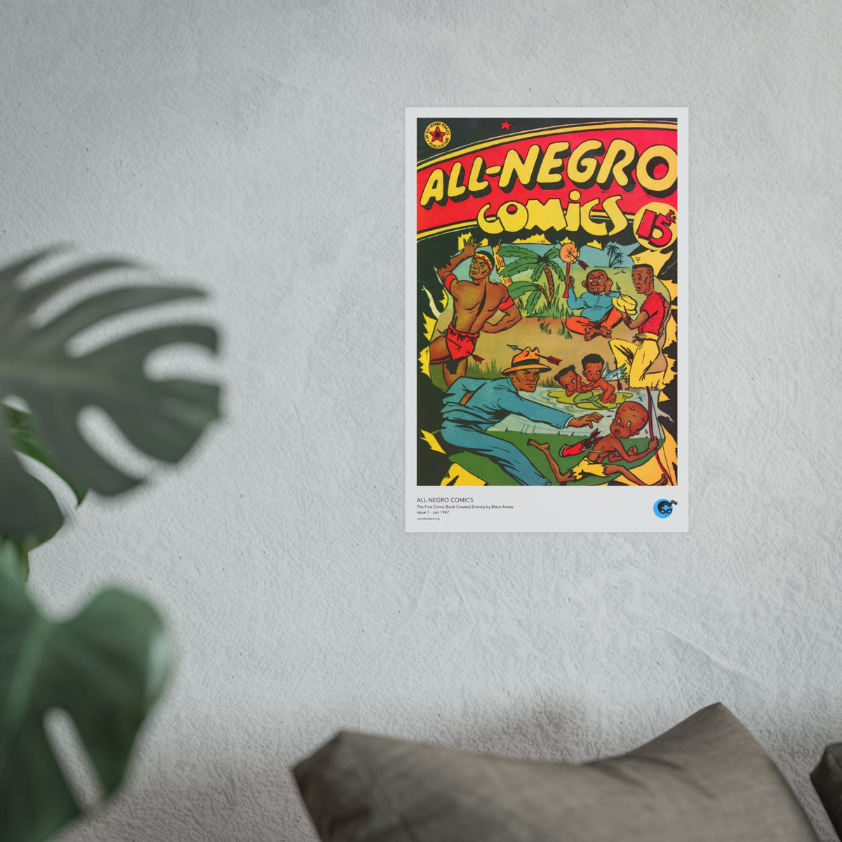 All-Negro Comics 1 Cover Golden Age Poster