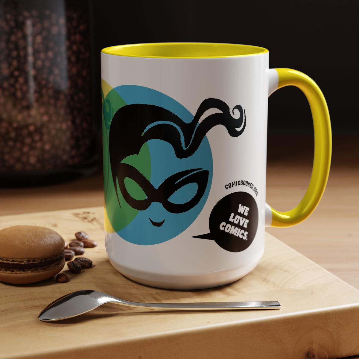 Masked Vigilante We Love Comics ComicBooked! Mug - 8 Colorful Options