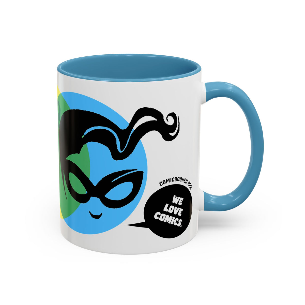 Masked Vigilante We Love Comics ComicBooked! Mug - 8 Colorful Options
