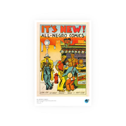 All-Negro Comics 1 Back Cover Golden Age Poster
