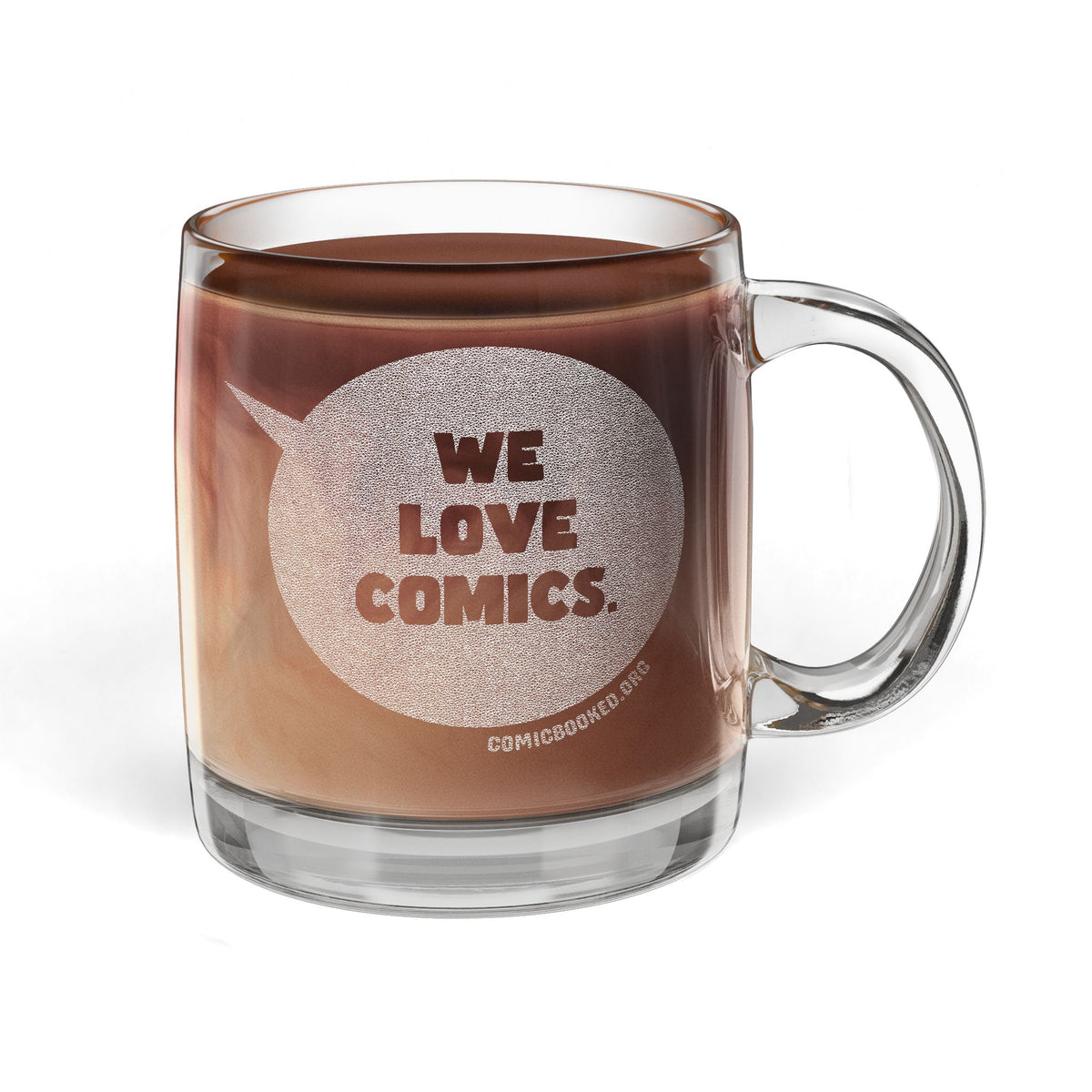 Masked Vigilante We Love Comics ComicBooked! Engraved Glass Mug