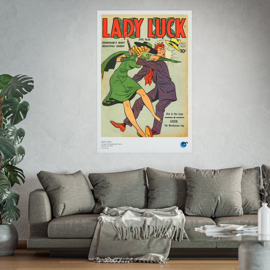 Lady Luck 88 Cover Golden Age Poster