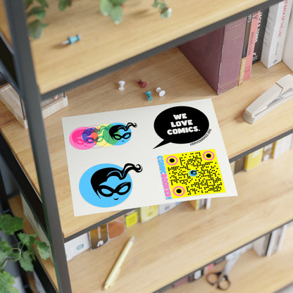 Masked Vigilante We Love Comics ComicBooked! Sticker Sheet