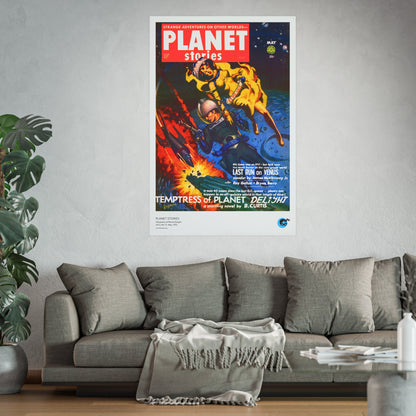 Planet Stories Vol 5 No 12 Cover Golden Age Poster