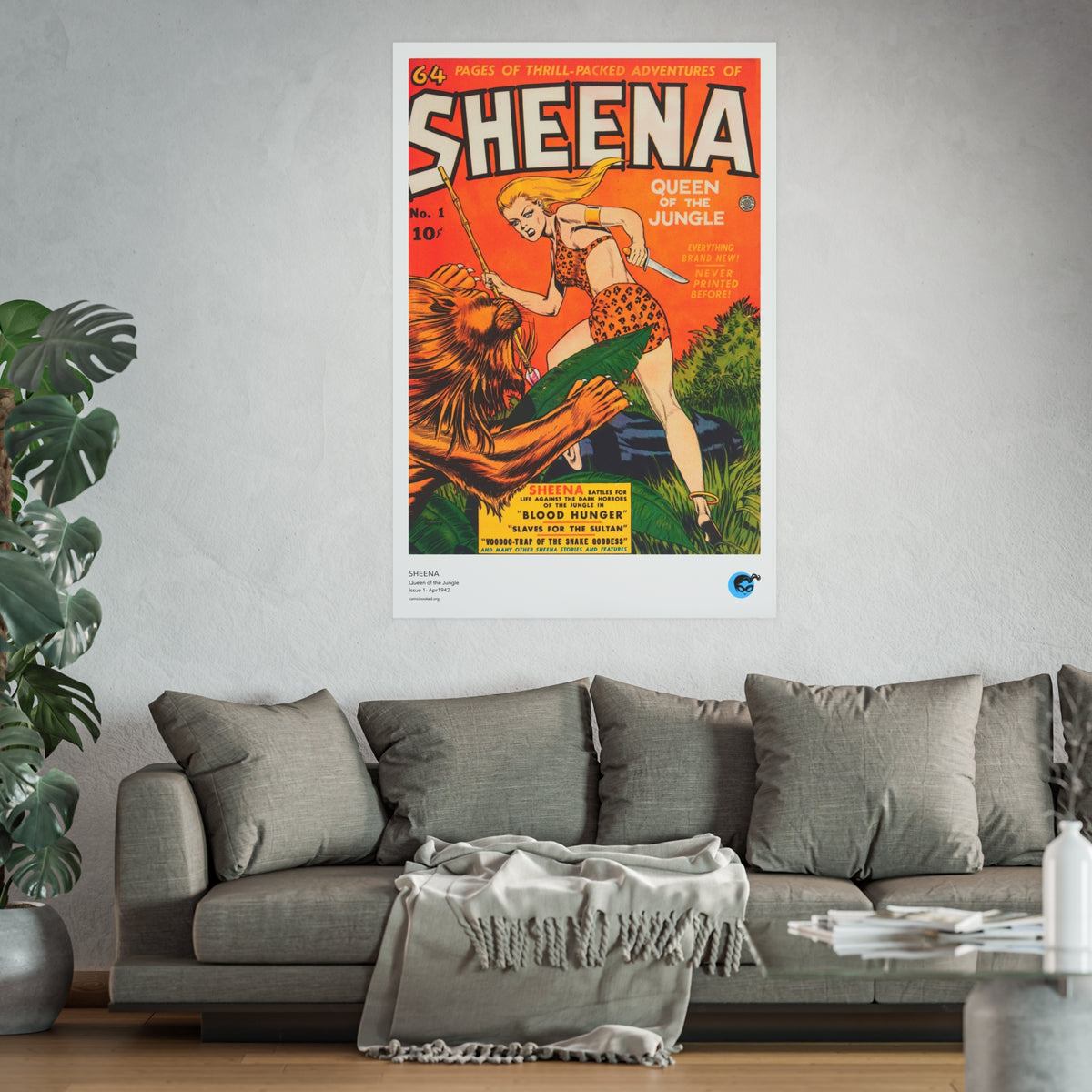 Sheena 1 Cover Golden Age Poster