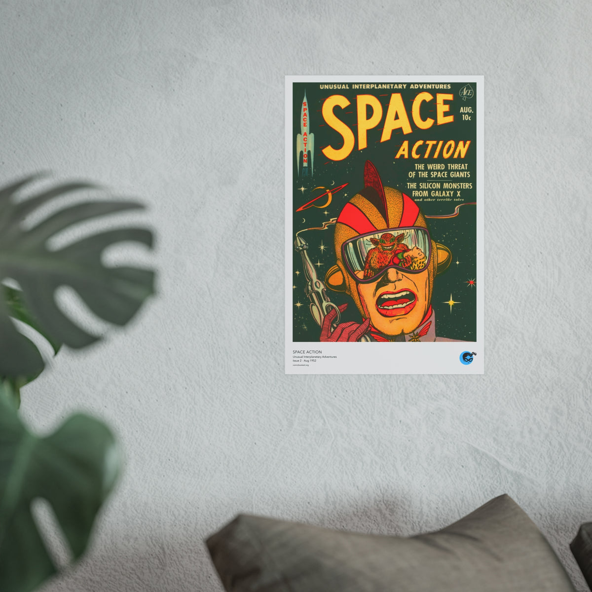 Space Action 2 Cover Golden Age Poster