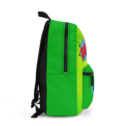 Green Masked Vigilante We Love Comics ComicBooked! Backpack