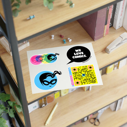 Masked Vigilante We Love Comics ComicBooked! Sticker Sheet