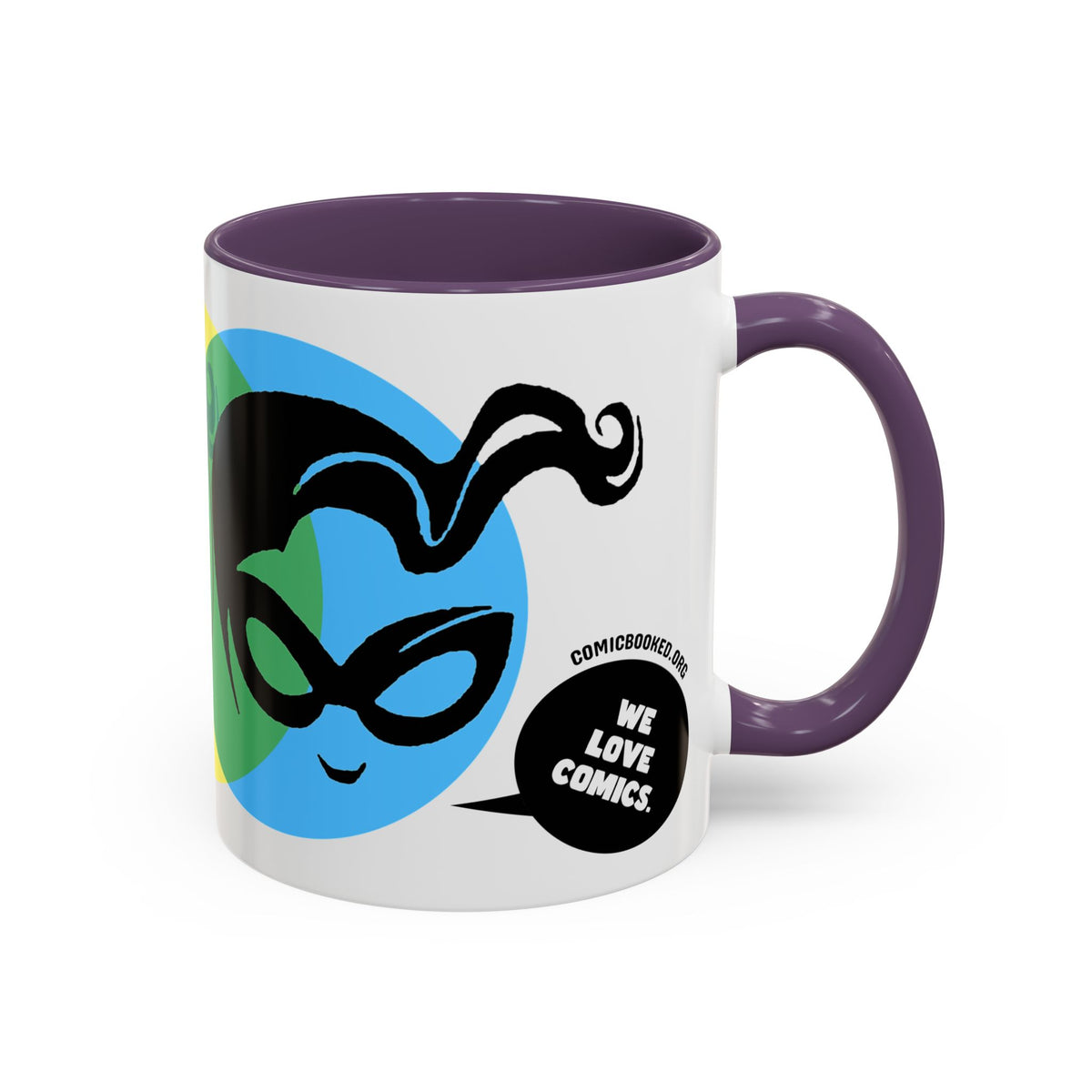 Masked Vigilante We Love Comics ComicBooked! Mug - 8 Colorful Options