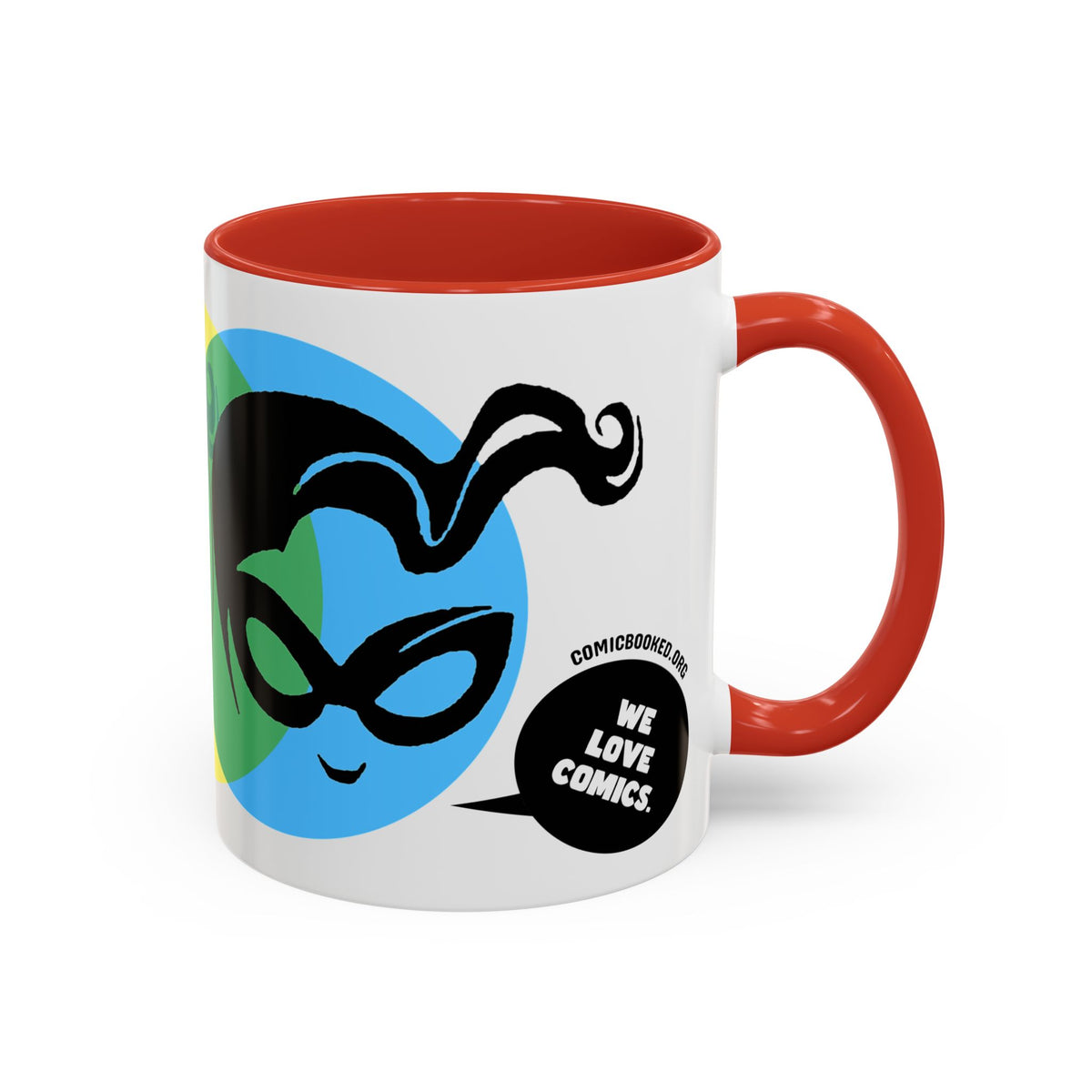 Masked Vigilante We Love Comics ComicBooked! Mug - 8 Colorful Options