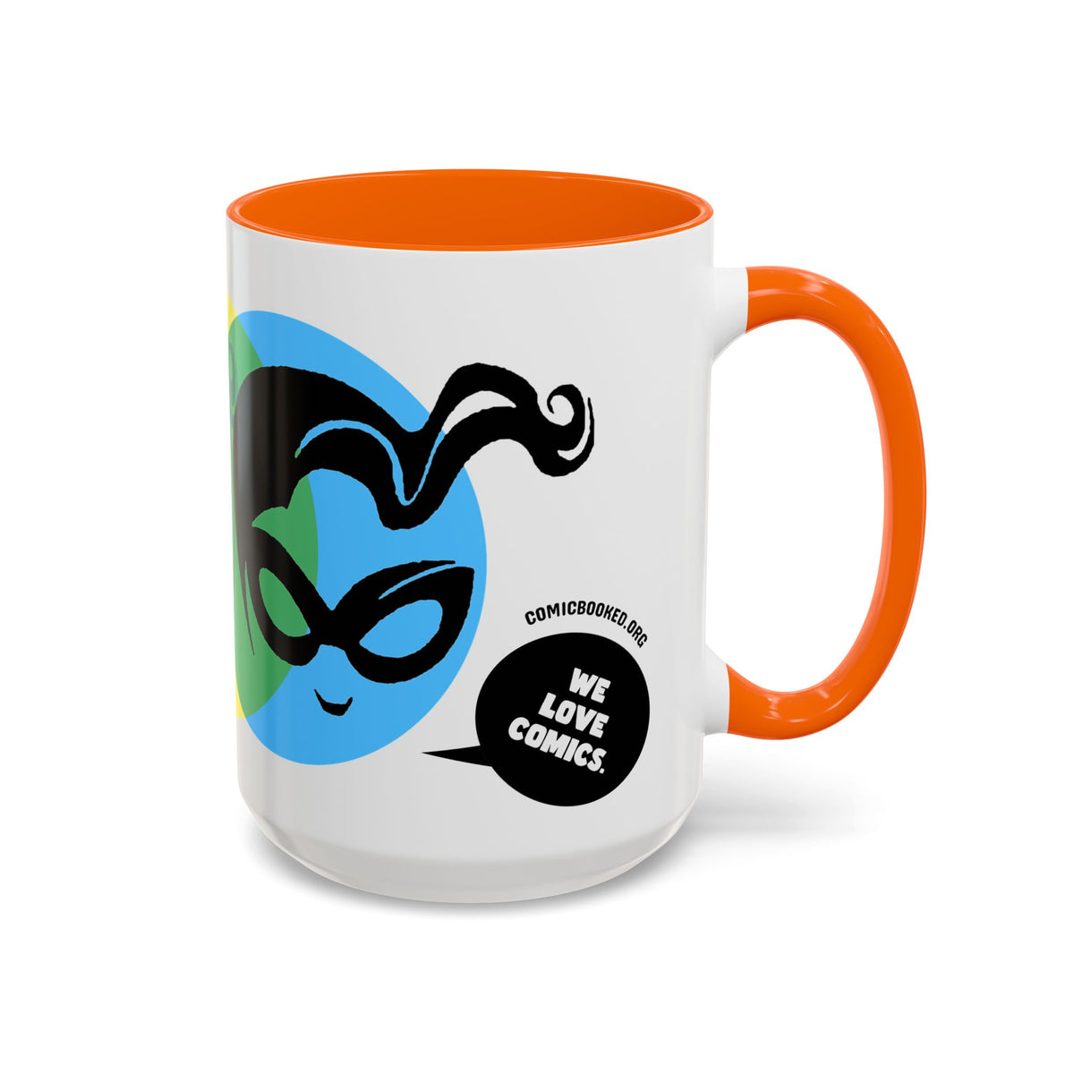 Masked Vigilante We Love Comics ComicBooked! Mug - 8 Colorful Options