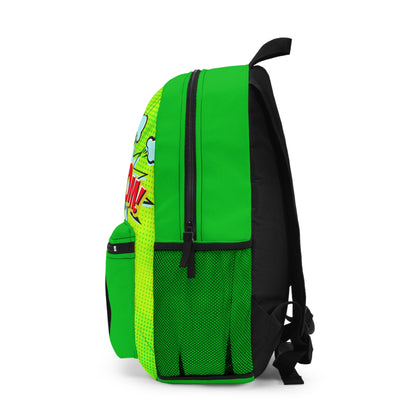 Green Masked Vigilante We Love Comics ComicBooked! Backpack