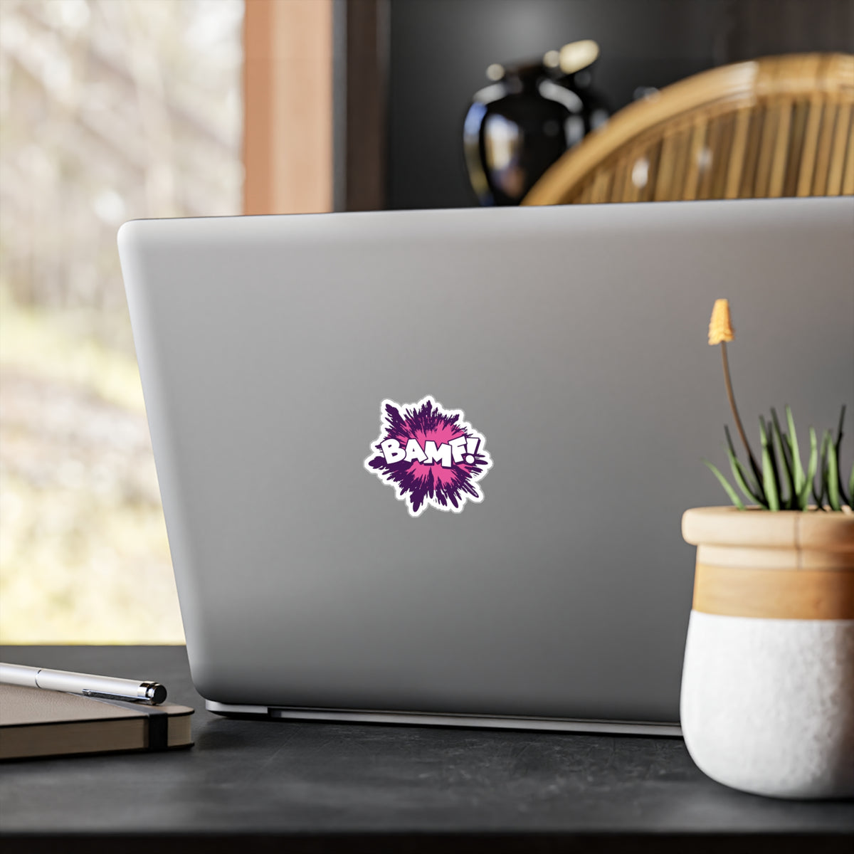 BAMF! Blerdy Bird Kiss-Cut Vinyl Decal