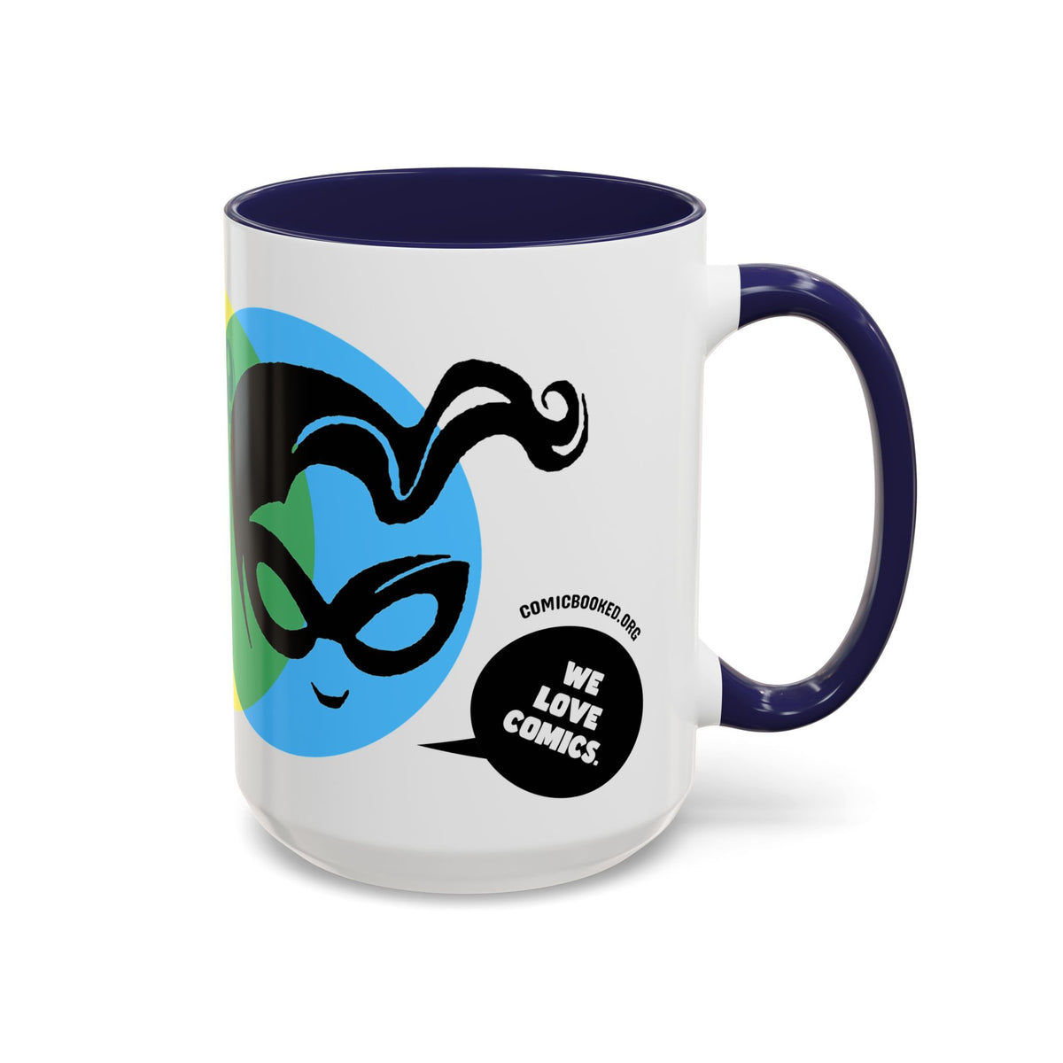 Masked Vigilante We Love Comics ComicBooked! Mug - 8 Colorful Options
