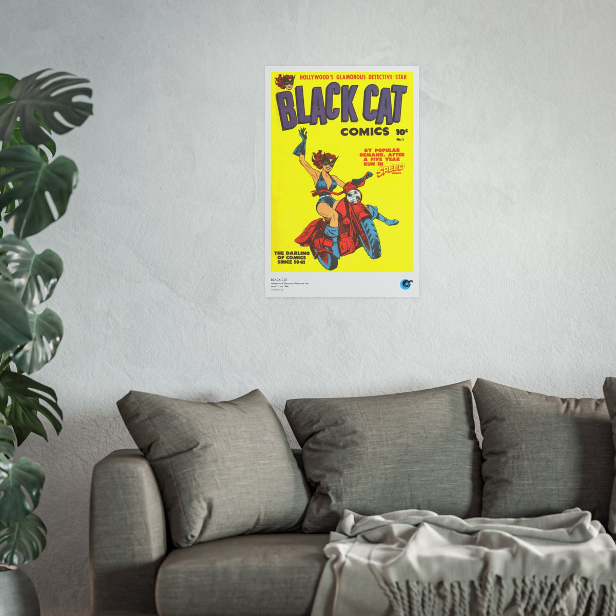 Black Cat 1 Cover Golden Age Poster