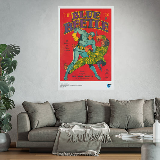 Blue Beetle 1 Cover Golden Age Poster