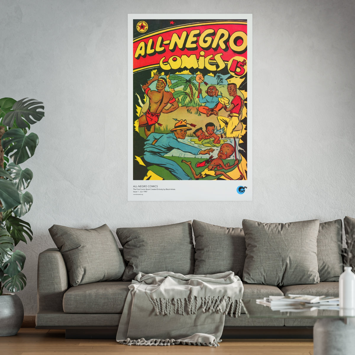 All-Negro Comics 1 Cover Golden Age Poster