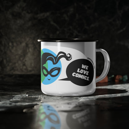 Masked Vigilante We Love Comics ComicBooked! Enamel Camp Cup